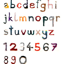 Strumpfhosen-Alphabet