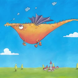 Dicker Drache – freie Arbeit