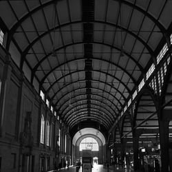 Railway station shadows and lights