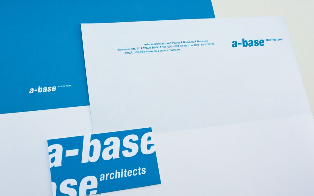 Erscheinungsbild a-base Büro für Architektur Berlin