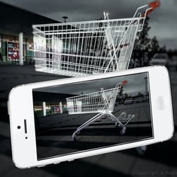 virtueller Einkaufswagen für E-Shopping