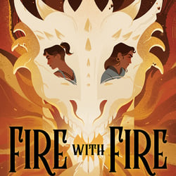 Cover Illustration – Fire with Fire by Destiny Soria (2021), Type Design Mary Claire Cruz
