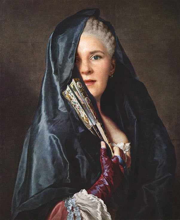 Virtuelles Reenactment – Damenportrait