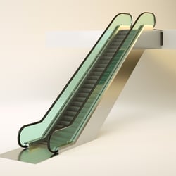 3D Visualisierung einer Rolltreppe