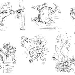Scribbles / Sketches zum Bereich Business to Business (B2B)