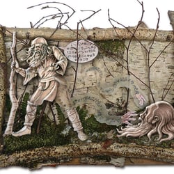 VÄINEMÖINEN vs. JOUKAHAINEN (Illustration & Collage zum Finnischen Mythos Kalevala)