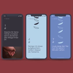 App-Konzeption und Design der Bachelorthesis „Der Tee als das personalisierte Ritual“