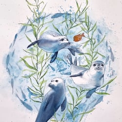 Illustration mit Aquarellfarben