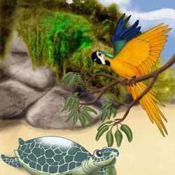 Esmiralda, Kinderbuchillustration