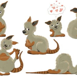 Känguru – Characterdesign