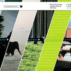 webwerk Berlin, Entwurf Startseite (Vorlage für Flash)
