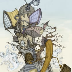 Illustration zu Goethes Zauberlehrling