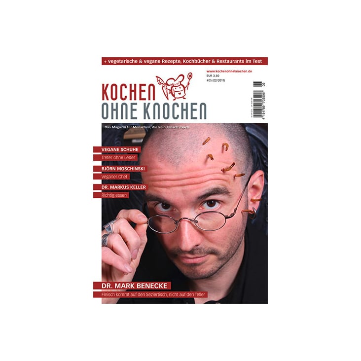 Layout für KochenOhneKnochen – veganes Lifestyle-Magazin