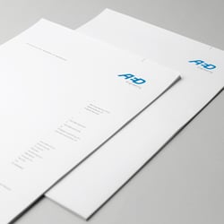 Briefpapier für AED Engineering
