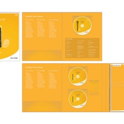 Roche / TBWA. Faltmappe mit Konzept-Guideline, Info-Material und Musik-CD für das neue Blutzucker-Meßgerät Accu-Chek Fastclix.