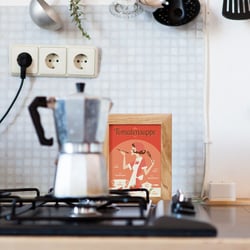 In the kitchen