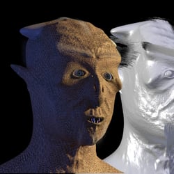 Uglyman: Textur, Shader, Mesh