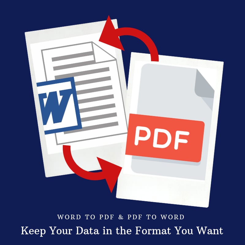 Word to PDF & PDF to Word Conversion