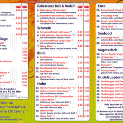 Werbung, Marketing Ideen für Asia, Thai, China und Vietnamesische Restaurant erstellen, gestalten