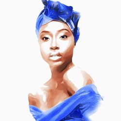 suzana-mujakovic-woman-in-blue-watercolour-illustration