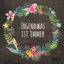 Aquarellblumenkranz