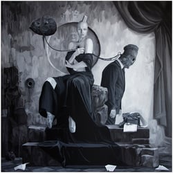 „Phobos“ Acryl/Leinwand, 100×100 cm