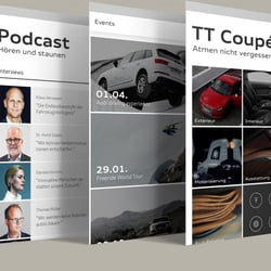 App Layouts for Audi