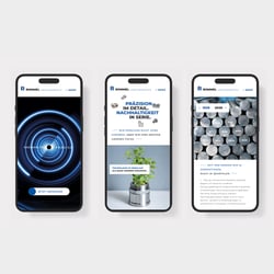 Rommel Präzisionsdrehteile – Mobile Website im Corporate Design