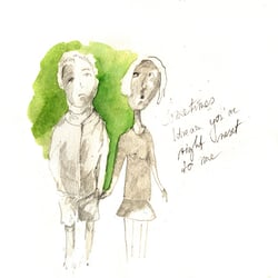 Next to you, 2012, Bleistift&Aquarell