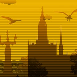 Vektorgrafik – Silhouette von Konstanz
