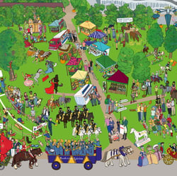 Der Pferdemarkt aus »Ludwigsburg wimmelt«ISBN: 978−3-8425−2138−4