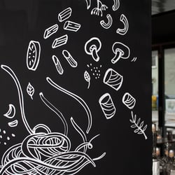 Kreide Tafel Food