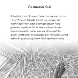 Illustration im TB „Gefangen im Riesenbuch“