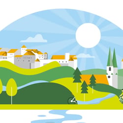 Neue Radregion InnSalzach – Tourismusfilm · 2D-Animation von Spreadfilms