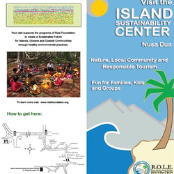 Broschüre für Eco Tours im Island Sustainability Center, Nusa Dua, Bali – Aussenansicht