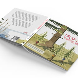 Buchgestaltung für »Tina Tannenbaum«, Titel und Rückseite