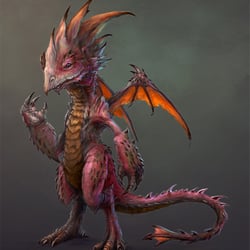 Character Design: Drachen Konzept-Illustration