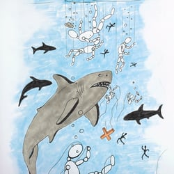 Illustration – Haifischbecken