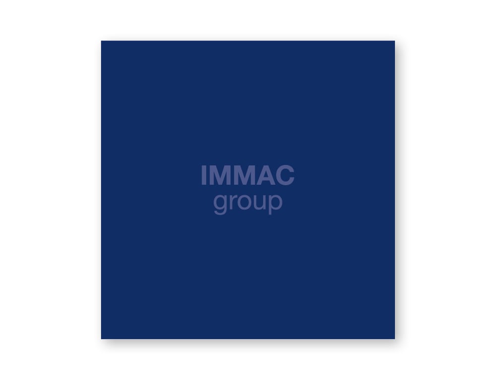 IMMAC group: 40-seitige Broschüre, Titelseite. 2025