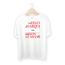 T-Shirt Design basierend auf einer Textzeile aus dem Song „Marquee Moon“ der Band Television