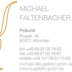 Kugelblitz Gmbh – Visitenkarten