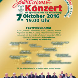 Plakat Jubiläum MGV Loreley
