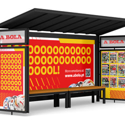OOH (Out of Home) Campaign of „A Bola“ by international freelance Creative Director Christoph Gey