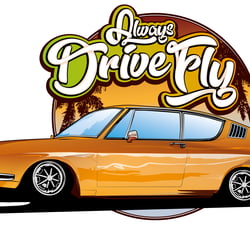 Car illustration – Audi Retro – Always drive fly