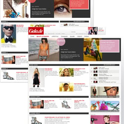 Design-Neuentwicklung für den Gala Fashion Blog und einen Gala Shopping und Entertainment Guide
