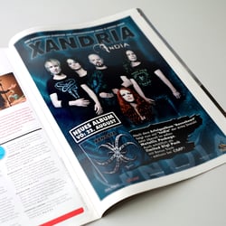 Anzeigengestaltung „Xandria“ (Drakkar Rec.)