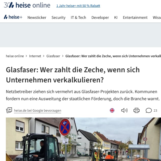 Hintergrundbericht für heise online