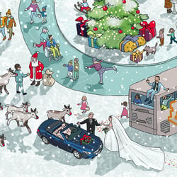 WEihnachtskalendar mercedes benz
