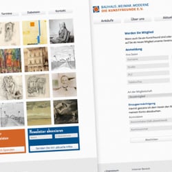 Website Bauhaus.Weimar.Moderne Kunstfreunde e.V.
