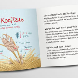 Innenseite Pixiheft „Der Läuseheld“